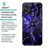 Techno Color Pattern Glass Case For Oppo A38