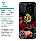 Floral Decorative Glass Case For Oppo A38