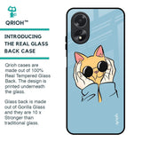 Adorable Cute Kitty Glass Case For Oppo A38