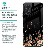 Floating Floral Print Glass Case for Oppo A38