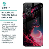 Moon Wolf Glass Case for Oppo A38