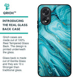 Ocean Marble Glass Case for Oppo A38