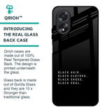 Black Soul Glass Case for Oppo A38