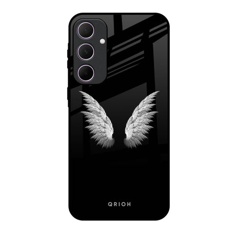 White Angel Wings Samsung Galaxy A35 5G Glass Back Cover Online