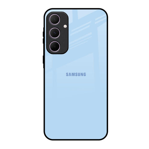 Pastel Sky Blue Samsung Galaxy A35 5G Glass Back Cover Online