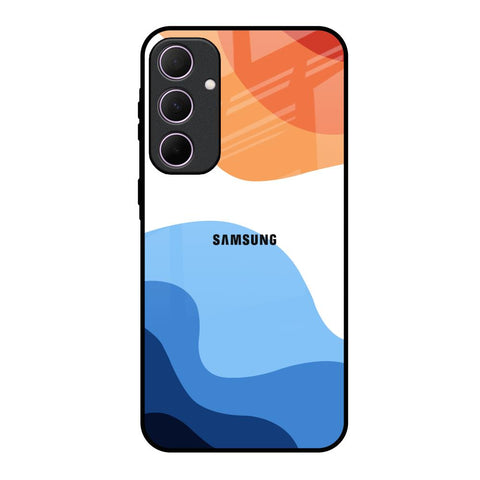 Wavy Color Pattern Samsung Galaxy A35 5G Glass Back Cover Online