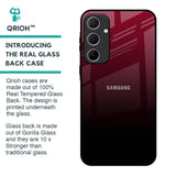 Wine Red Glass Case For Samsung Galaxy A35 5G