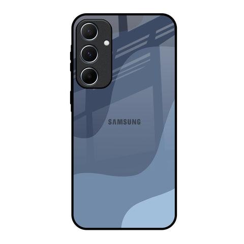 Navy Blue Ombre Samsung Galaxy A55 5G Glass Back Cover Online
