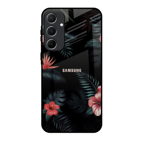 Tropical Art Flower Samsung Galaxy A55 5G Glass Back Cover Online