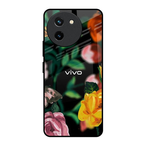 Flowers & Butterfly Vivo T3X 5G Glass Back Cover Online