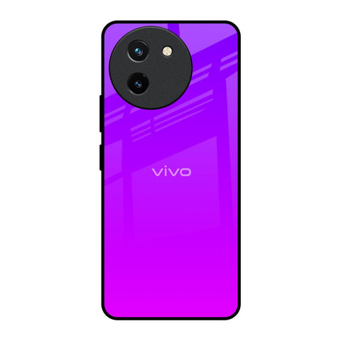 Purple Pink Vivo T3X 5G Glass Back Cover Online