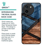 Wooden Tiles Glass Case for Vivo T3X 5G