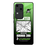 Zoro Wanted Vivo V30 5G Glass Back Cover Online