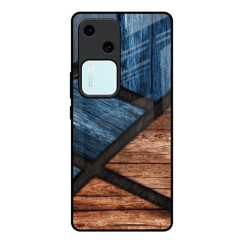 Wooden Tiles Vivo V30 5G Glass Back Cover Online