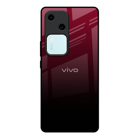 Wine Red Vivo V30 5G Glass Back Cover Online