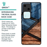 Wooden Tiles Glass Case for Vivo V30 5G