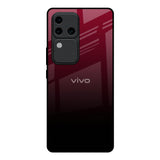 Wine Red Vivo V30 Pro 5G Glass Back Cover Online