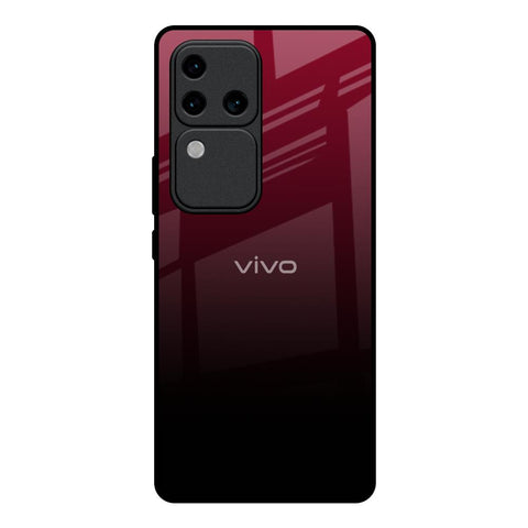 Wine Red Vivo V30 Pro 5G Glass Back Cover Online