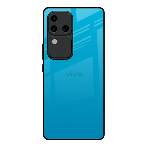 Blue Aqua Vivo V30 Pro 5G Glass Back Cover Online