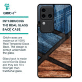 Wooden Tiles Glass Case for Vivo V30 Pro 5G