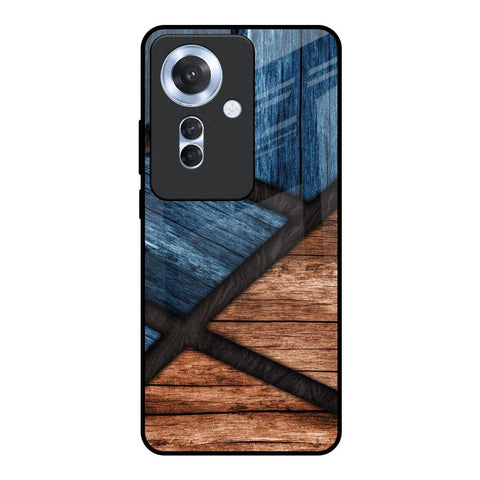 Wooden Tiles Oppo F25 Pro 5G Glass Back Cover Online