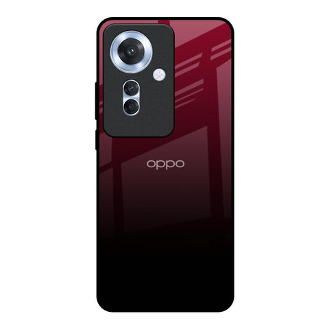 Wine Red Oppo F25 Pro 5G Glass Back Cover Online