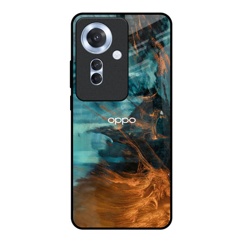 Golden Splash Oppo F25 Pro 5G Glass Back Cover Online