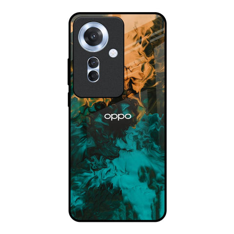 Watercolor Wave Oppo F25 Pro 5G Glass Back Cover Online