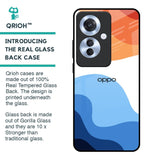 Wavy Color Pattern Glass Case for Oppo F25 Pro 5G