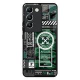 Green Camo Circuit Vivo T3 5G Glass Back Cover Online