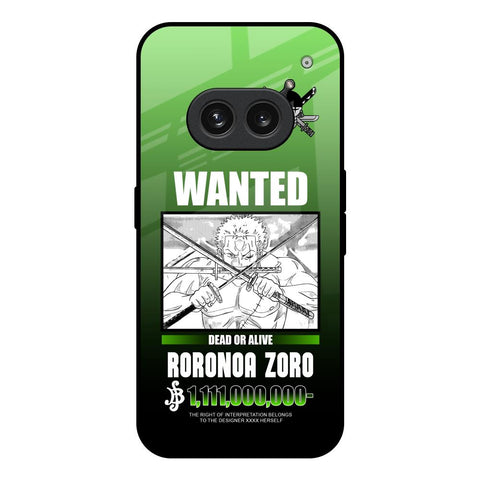 Zoro Wanted Nothing Phone 2a 5G Glass Back Cover Online