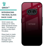 Wine Red Glass Case For Nothing Phone 2a 5G