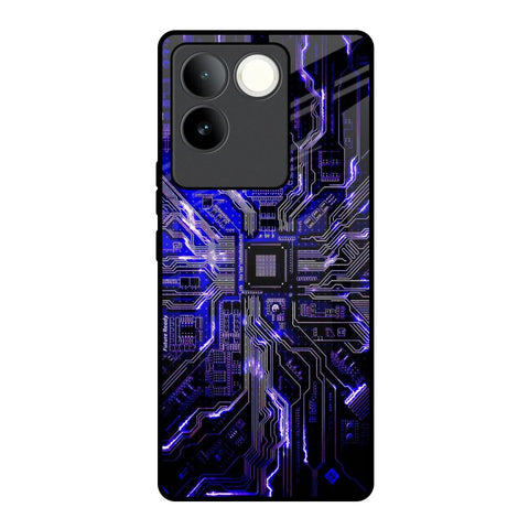 Techno Color Pattern iQOO Z7 Pro 5G Glass Back Cover Online