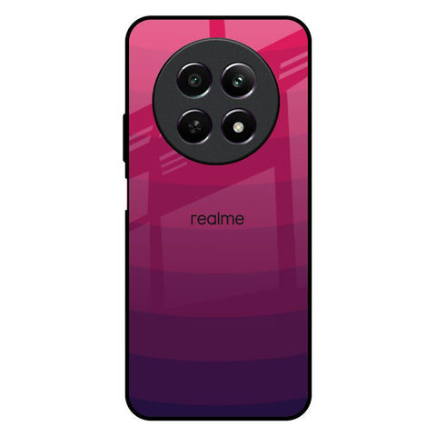 Wavy Pink Pattern Realme 12 5G Glass Back Cover Online