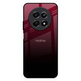 Wine Red Realme 12 5G Glass Back Cover Online