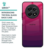 Wavy Pink Pattern Glass Case for Realme 12 5G