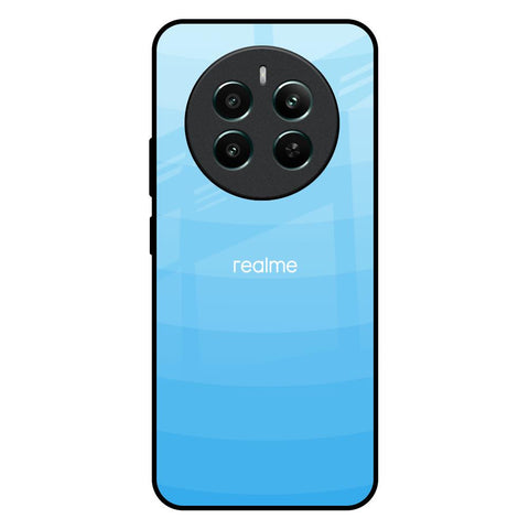 Wavy Blue Pattern Realme 12 Plus 5G Glass Back Cover Online