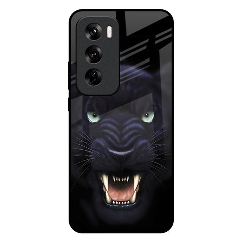 Angry Black Leopard Oppo Reno 12 5G Glass Back Cover Online