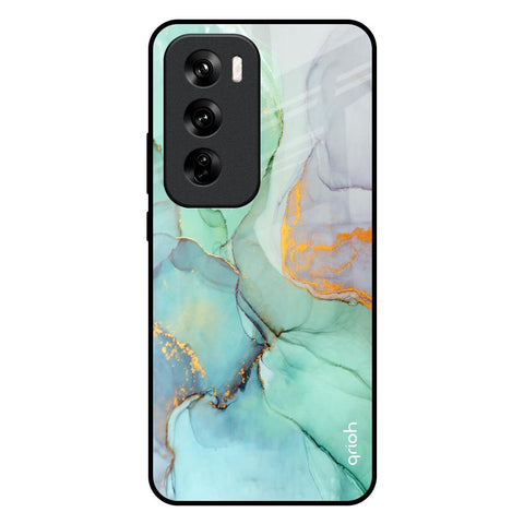 Green Marble Oppo Reno 12 5G Glass Back Cover Online