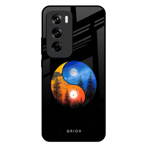 Yin Yang Balance Oppo Reno 12 5G Glass Back Cover Online