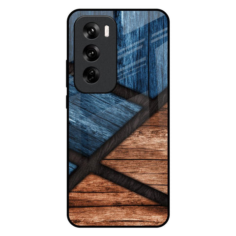 Wooden Tiles Oppo Reno 12 5G Glass Back Cover Online