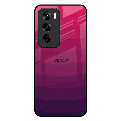 Wavy Pink Pattern Oppo Reno 12 5G Glass Back Cover Online