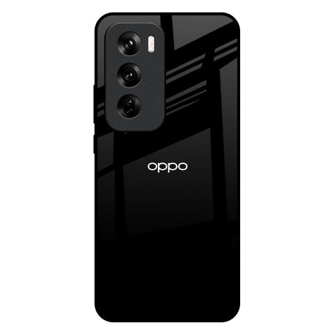 Jet Black Oppo Reno 12 5G Glass Back Cover Online