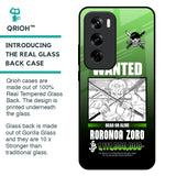 Zoro Wanted Glass Case for Oppo Reno 12 5G