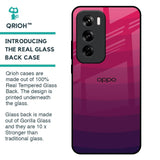 Wavy Pink Pattern Glass Case for Oppo Reno 12 5G