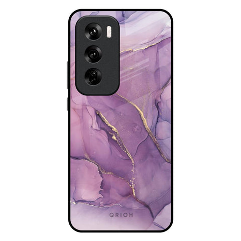 Purple Gold Marble Oppo Reno 12 Pro 5G Glass Back Cover Online