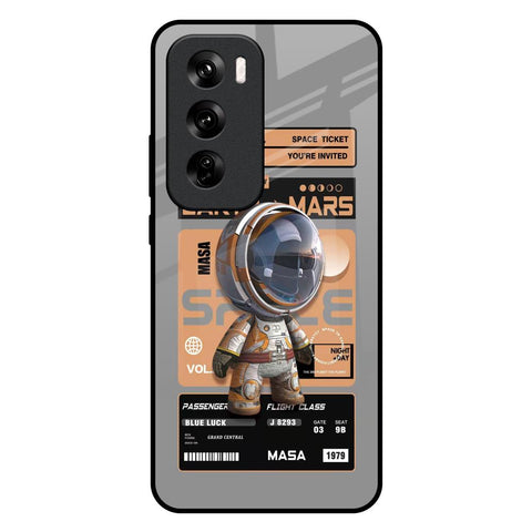 Space Ticket Oppo Reno 12 Pro 5G Glass Back Cover Online