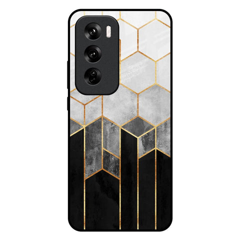 Tricolor Pattern Oppo Reno 12 Pro 5G Glass Back Cover Online