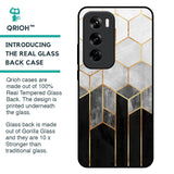 Tricolor Pattern Glass Case for Oppo Reno 12 Pro 5G