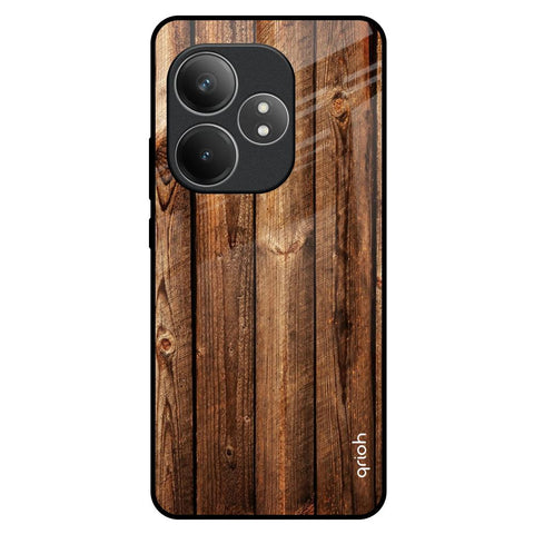 Timber Printed Realme GT 6 5G Glass Back Cover Online